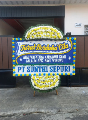 Papan Bunga Duka di Sindur